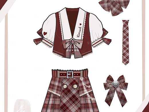 甜系／甜系女孩必穿的jk制服设计图