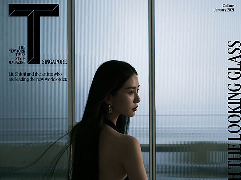 刘诗诗《T》新加坡版封面