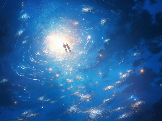 PS绘制海底星空