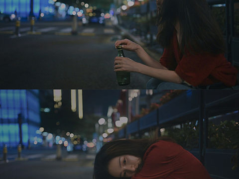 街头夜景人像