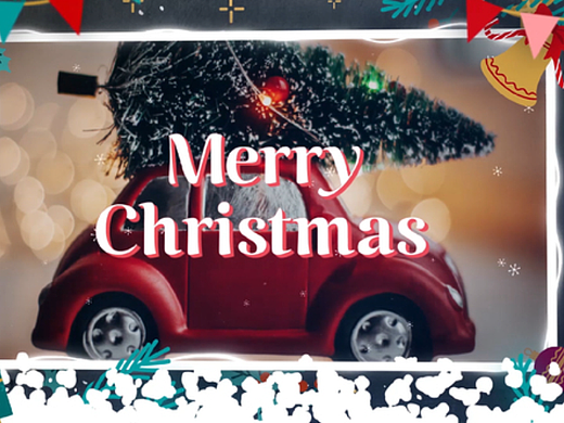 AE模板 | 圣诞装饰冬季雪花标志LOGO演绎公司开幕