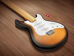 PS打造半写实风格吉他一枚