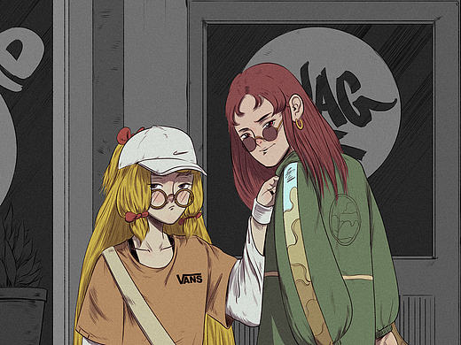 谁知道穿的什么的街头少女