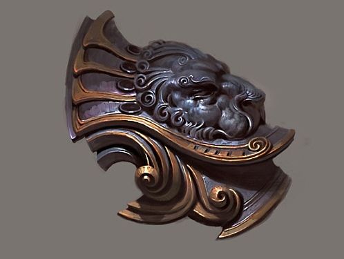 圆雕肩甲塑造过程图