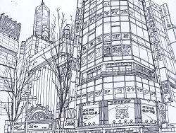 动画场景 火车站