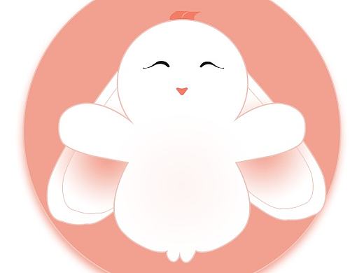 偏卡通版的小兔子（個人主頁-ZMjE0NTQ2MzI=） - 創(chuàng)作習(xí)作 - 站酷設(shè)計師zhl云深不知處原創(chuàng)素材 - 站酷ZCOOL