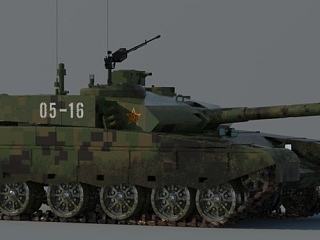 军事CG 99坦克 (3dmax制作)