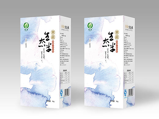 大米包装水墨