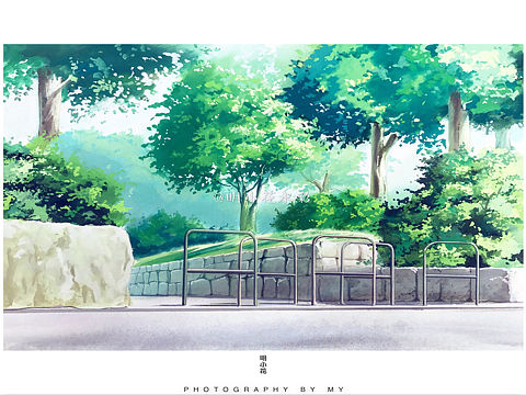 小花被尘封的手绘场景～悲しい物語の公園があった～