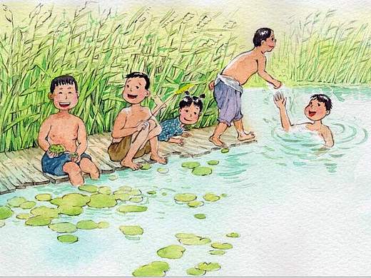 水彩插画小英雄雨来（已出版）