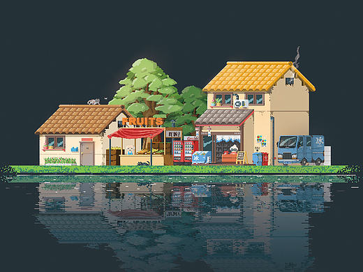 Pixel town