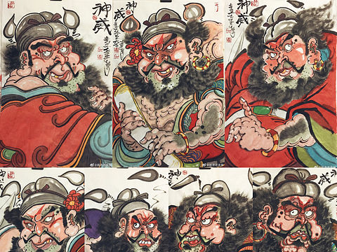 【南记手绘·万馗堂·老馗神威】