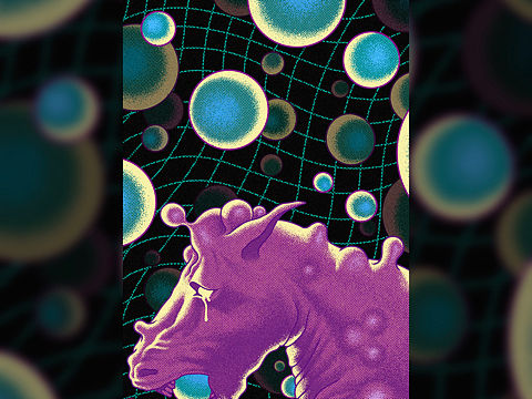 原创艺术插画｜哭马