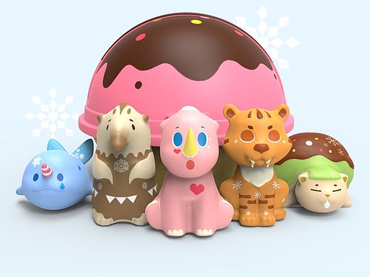 Ice Creamy 冰河世纪主题玩具（个人主页-ZMTQ2ODg2NDQ=） - 玩具 - 站酷设计师GuooLuck原创素材 - 站酷ZCOOL