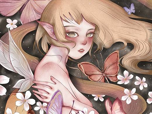蝶（个人主页-ZNDA0MjIwMTY=） - 创作习作 - 站酷设计师鴉青荼白原创素材 - 站酷ZCOOL