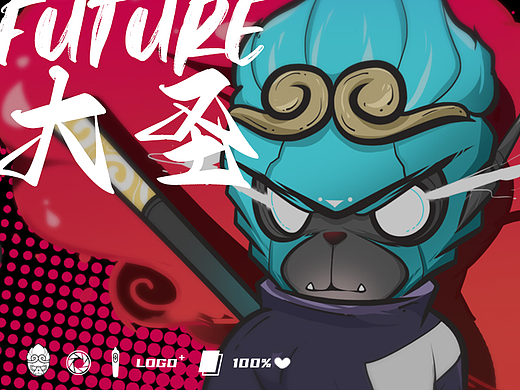 原创插画 | FT大圣IP形象插画屏保