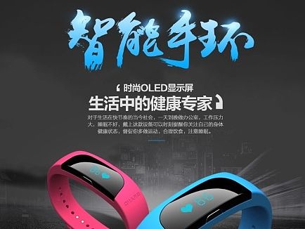 数码类智能手环详情页