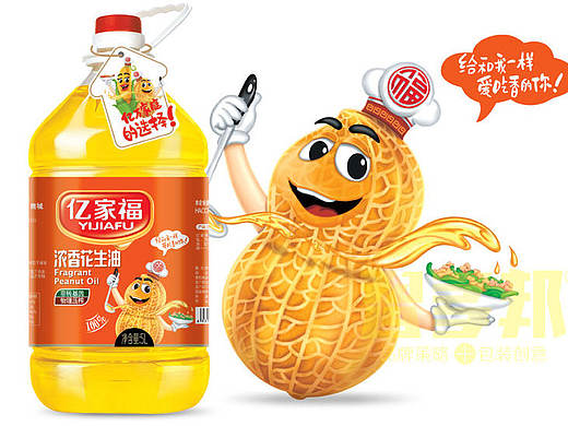 智多邦——亿家福食用油品牌包装设计 食用油包装设计 食品品牌设计 食品包装设计