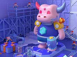 奥牛工坊 C4D IP衍生场景