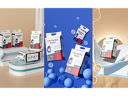 寵物尿不濕 尿墊建模渲染