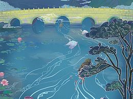 “幽燕沃壤，古城涿州”系列插画之胡亮晓月