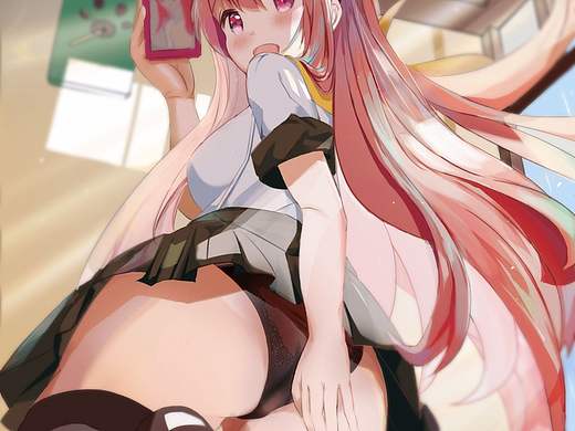 二次元自拍中的小姐姐