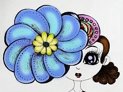 可爱美女小插画（个人主页-ZMjU2NTY4OA==） - 艺术插画 - 站酷设计师crazyfen原创素材 - 站酷ZCOOL