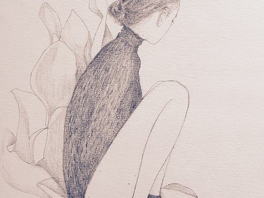 唯美素雅人物繪畫（個人主頁-ZMTc4MDIzNjA=） - 商業(yè)插畫 - 站酷設(shè)計師amyshu原創(chuàng)素材 - 站酷ZCOOL