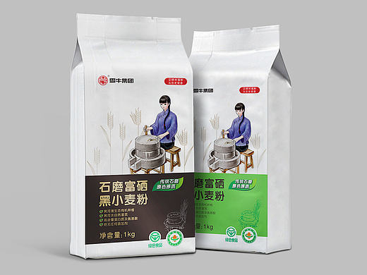 一个小麦粉包装的飞机
