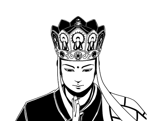 唐僧剪影画像