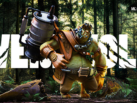 狼人雕刻临摹作品