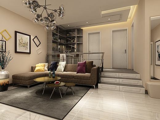 【光华里现代风格】石家庄阳光力天装饰现代风格装修效果图