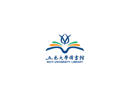 五邑大学 图书馆 标志 wuyi university library logo