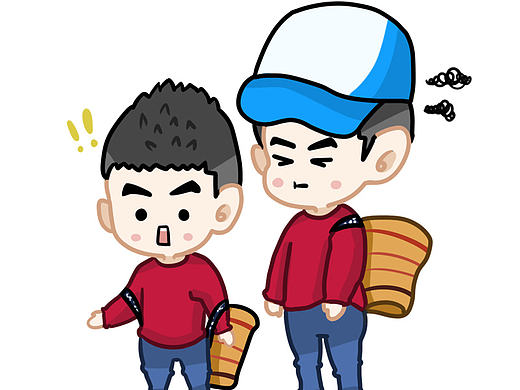 Q版爸爸去哪儿的漫画