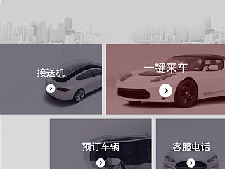 特斯拉风格租车软件界面