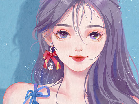 昨天画的漂亮妹子～