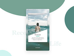 Record Your Life Every Minute For UI APP 界面 简历 模板