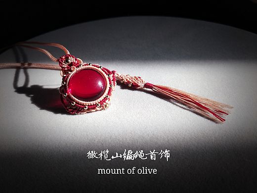 红宝石，进口14K 金珠，手工编织首饰