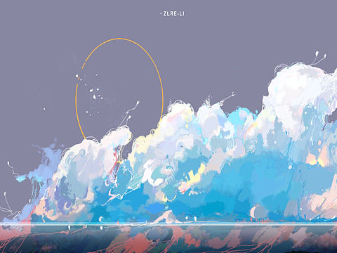 一組天空（個人主頁-ZNTE0NTg4NzI=） - 藝術(shù)插畫 - 站酷設計師zlreli原創(chuàng)素材 - 站酷ZCOOL