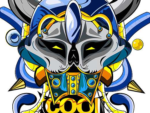  Skeleton Warrior——矢量插画
