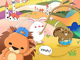 儿童乐园羊驼区墙画