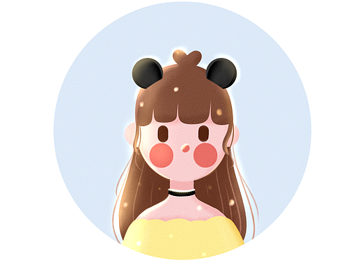 手绘插画头像
