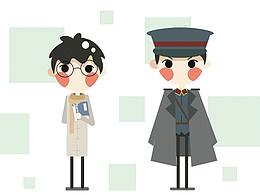 图案设计｜扁平风人物