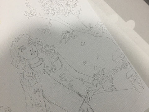 线稿一张 上色前（个人主页-ZNDIwNDA1ODg=） - 艺术插画 - 站酷设计师哈米瓜甜原创素材 - 站酷ZCOOL