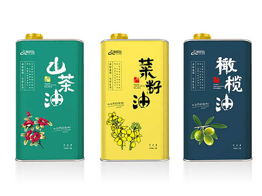崇明岛系列油包装设计