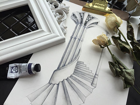 穹頂星空（個(gè)人主頁(yè)-ZMzEzMTYyNTY=） - 繪畫(huà) - 站酷設(shè)計(jì)師獅子丶原創(chuàng)素材 - 站酷ZCOOL