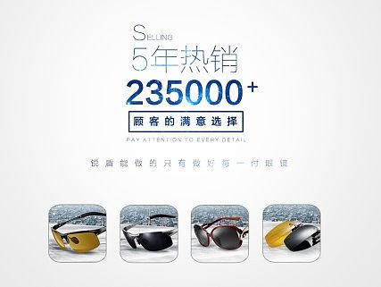 太阳镜镜片海报