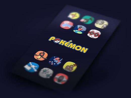 pokemon主题图标初稿