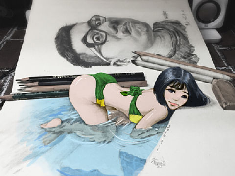 翘出来？（个人主页-ZMjAxMjAxMjA=） - 新锐潮流插画 - 站酷设计师z_Feng_h原创素材 - 站酷ZCOOL