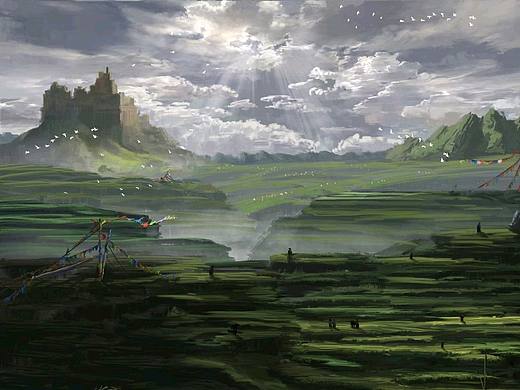 《梯田与经幡》（个人主页-ZNTYwMDMxNDA=） - 创作习作 - 站酷设计师cnEUGENIO原创素材 - 站酷ZCOOL